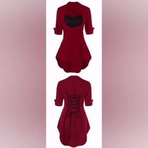 Women's High Low Hem Blouse (Size L)